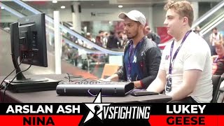 Tekken 7  Arslan Ash Nina Vs Lukey Geese VS Fighting X Master Event 2022 [upl. by Ainival]