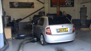 Skoda Fabia 19 TDI 315bhp dyno run Good power but more to come [upl. by Nyleahcim]