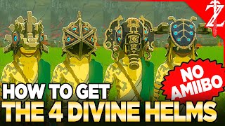 Get All 4 Divine Helms NO AMIIBO LocationUpgrades  Tears of the Kingdom [upl. by Assillem39]