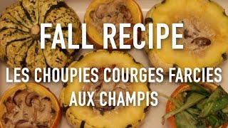 FALL RECIPE  COURGES AUX CHAMPIS Vegan [upl. by Asare]