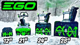 Ultimate 2024 EGO Snow Blower Showdown ⛄ Complete Review of Every Model [upl. by Fabyola]