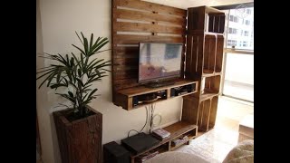 Muebles hechos con palets Forniture made with pallets [upl. by Nahtannoj]