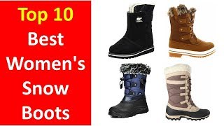 Best Snow Boots For Women Review  Best Winter Boots for Women 20172018 [upl. by Lohcin]