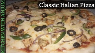 Classic Italian Pizza recipe by KITCHEN WITH ANJUM [upl. by Niras545]