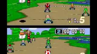 Super Mario Kart SNES Special Cup race [upl. by Ahsinid]