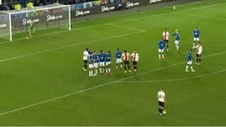 James WardProwse free kick goal vs Everton  Everton vs Southampton  12 [upl. by Anar73]