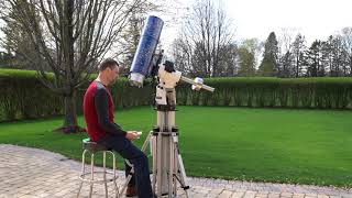 PierTech TriPier 2 demonstration 7quot Mak Questar telescope [upl. by Ari]