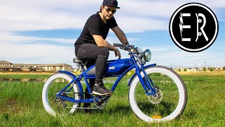 RETRO EBIKE RIDES LIKE A CAFE RACER Michael Blast Greaser electric bike review [upl. by Bertsche]