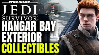 All 3 Hangar Bay Exterior Collectibles databank treasure chest  STAR WARS Jedi Survivor [upl. by Nonnair936]