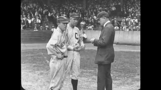 Archive video of League Park and Cleveland baseball in the 1920s [upl. by Ydorb]