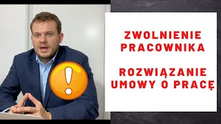 Rozwiązanie umowy o pracę za wypowiedzeniem  pracodawca wzór do pobrania Jak zwalniać pracownika [upl. by Spears]