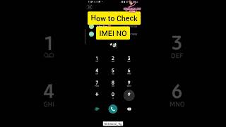 How to check IMEI No  Technical Fly shorts technicalfly [upl. by Cecelia]