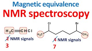 NMR spectroscopy in easy way  Part 9  Magnetic equivalence  Number of signals [upl. by Ahsitruc]