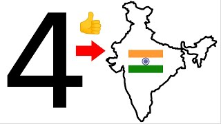 Independence day drawing  India Map drawing  How to draw Map of India easy method  map drawing [upl. by Anaili]