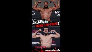 Whos the greatest poundforpound fighter mma ufc jonjones islammakhachev mohammadalaqraa [upl. by Elleinnad]