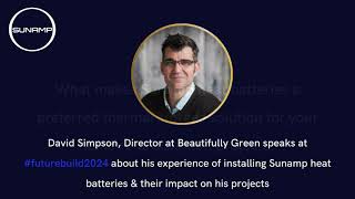 Saving space and carbon with Thermino batteries David Simpson at Futurebuild 2024 [upl. by Llemaj]