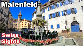 Maienfeld Switzerland 4K Video Heidiland [upl. by Anestassia]