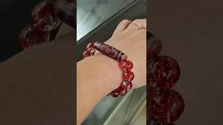 Red Hematoid Quartz 紅膠花 异象水晶 preciousgems bracelet crystals jewelry 水晶世界 水晶 [upl. by Seravart457]