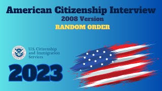 NEW 100 Civics Test Questions and Answers for US Citizenship Interview 2024  N400 Naturalization [upl. by Pliam820]