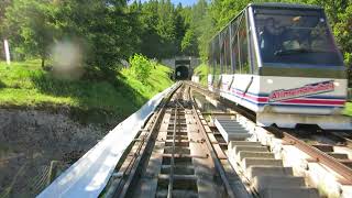 Standseilbahn 382501 Mürren  Allmendhubel Bergfahrt  Funicular [upl. by Leanard39]