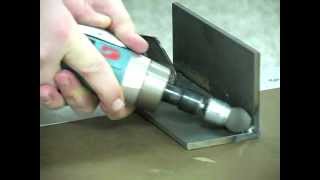 Cleaning a Weld Using a Die Grinder [upl. by Ymeon]