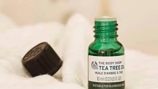 The body shop tea tree oil review how to use it remove acne acne scars with tea tree oil [upl. by Ettener]