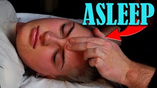 Acupressure Head Massage to Ease Headaches amp help you fall  ASMRNo Talking [upl. by Jsandye]