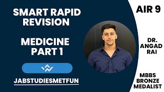 Smart Rapid Revision MEDICINE Part 1  FMGE amp NEET PG  Dr Angad Rai [upl. by Laresa]