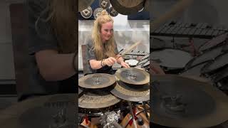 Anika Nilles Test Drives Terry Bozzios kit at Westlake Drum Center [upl. by Vivie]