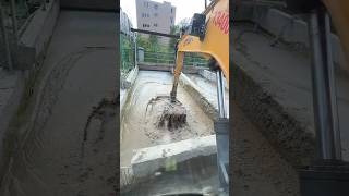 The process of excavator cleaning pond siltshorts [upl. by Fara420]