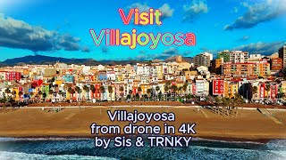 Villajoyosa Alicante  Spain 🇪🇸  by drone 4K [upl. by Meier]