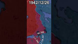 Continuation War WW2 Every Day With Army Sizes shorts animation map [upl. by Leahcam]