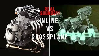 REAL SOUNDS 4 CYL INLINE ENGINE VS CROSSPLANE [upl. by Lonyer819]