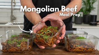 25 Minute Meal Prep For The Week  Mongolian Beef Stir Fry [upl. by Ocirled]