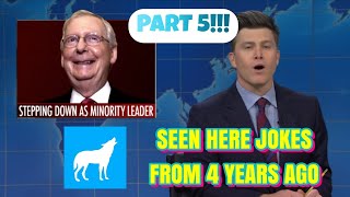 Mitch McConnell Tucker Carlson Seen Here Joke Compilation Part 5 Weekend Update SNL Colin Jost  Che [upl. by Lovel803]