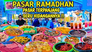 PASAR KULINER RAMADHAN TERBESAR DAN TERPANJANG HIDANGANNYA DI KOTA PAYAKUMBUH SUMATERA BARAT [upl. by Flosi]