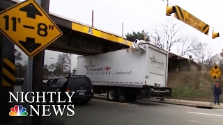 This Bridge Continues Wreaking Havoc on Unsuspecting Truck Drivers  NBC Nightly News [upl. by Ahcsap]