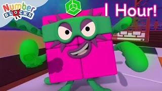 Numberblocks Fun  Full Episodes  1 Hour Compilation  123  Learn to Count [upl. by Genet]