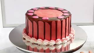 Delicious Chocolate dripping Cake  cake chocolate  cake art  tutorial HAFSICAKES [upl. by Dallon]