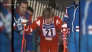 Alpine ski 1974 WC Kitzbuhel Hansi Hinterseer Slalom [upl. by Hterag]