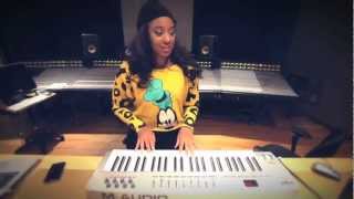 CeCe G In The Studio Making A Beat [upl. by Aser26]