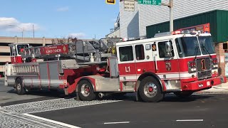 Reading Fire Department Engine 8 amp Ladder 1 Responding Peaking Q [upl. by Emiaj]