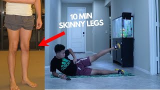 Skinny legs in 10 minutes Quiet Home Workout for Slim Legs [upl. by Ide]