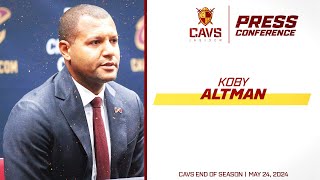 Koby Altman End Of Season Press Conference  May 24 2024 [upl. by Prochoras270]