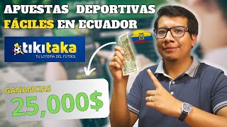 Ganar Dinero con las Apuestas Deportivas FÁCILES en Ecuador [upl. by Tomkiel]