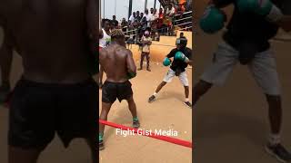 Toetotoe sparring footage of Taiwo Agbaje vs Isreal Makinde in lagos Nigeria [upl. by Barnabe]