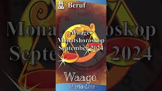 Waage BERUF 👷‍♀️ Horoskop September 2024 [upl. by Mikah]