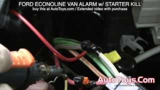 FORD VAN ALARM SYSTEM with STARTER KILL ECONOLINE E VAN AVITAL [upl. by Emmit]