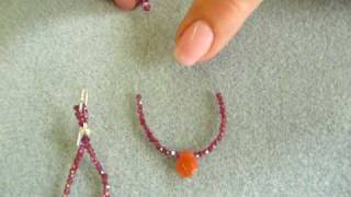 Beading Tutorial from TurquoiseStringBeads  How to Make Loop Earrings [upl. by Ier35]