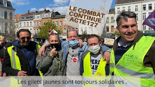 Intermittents du spectacles de Lille gilets jaunes Syndicats acte 127 Flashmob HK [upl. by Ennairrek]